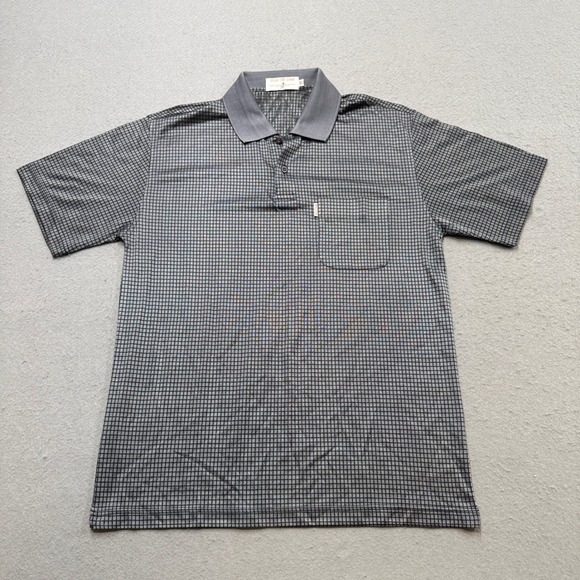 Polo US Open Other - Polo US Open Golf Shirt Men's 52 Gray Grid Pattern Short Sleeve Athletic Summer